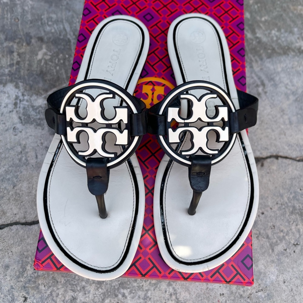 Tory Burch Metal Miller Calf leather Sandals